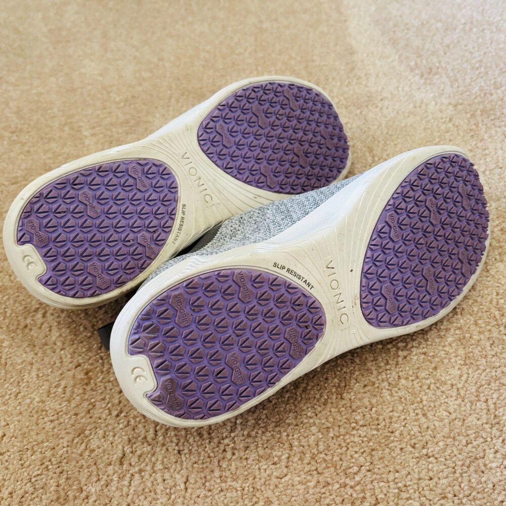 Vionic Escapade Advance Slip On Knit Sneaker Sz 9 in Vapor Gray - Picture 9 of 9
